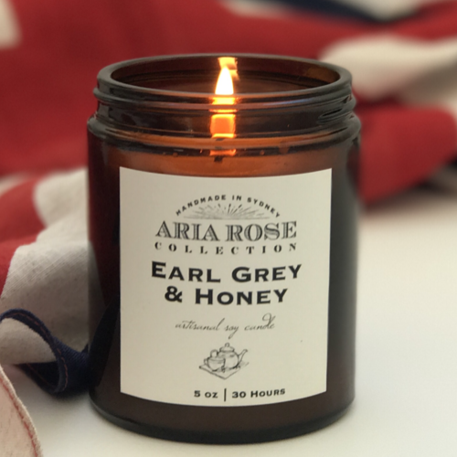 Earl Grey candle made in sydney